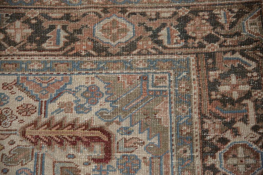 6.5x7.5 Vintage Distressed Heriz Carpet