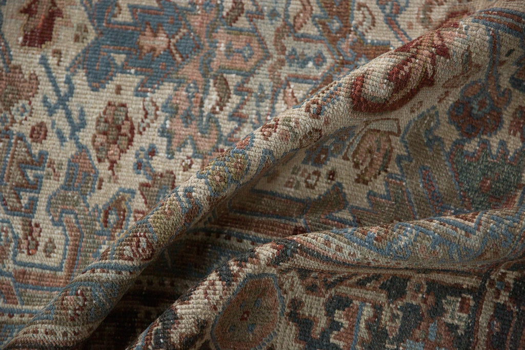 6.5x7.5 Vintage Distressed Heriz Carpet