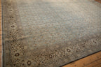 10.5x14 Vintage Distressed Tabriz Carpet