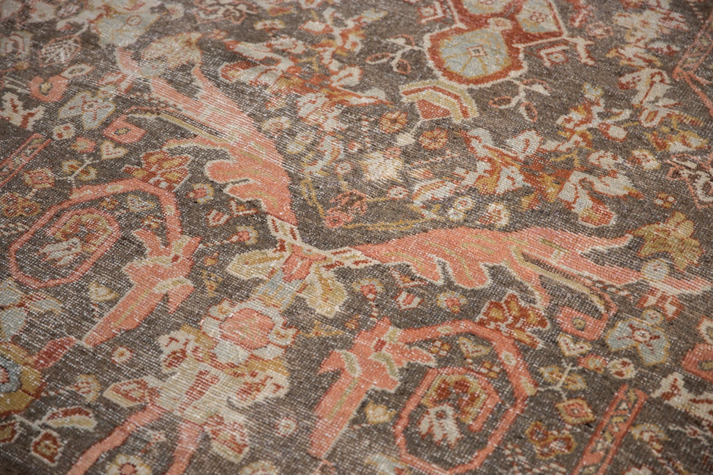 10.5x14.5 Vintage Distressed Mahal Carpet