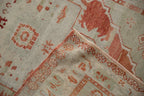 3.5x4.5 Vintage Distressed Oushak Square Rug