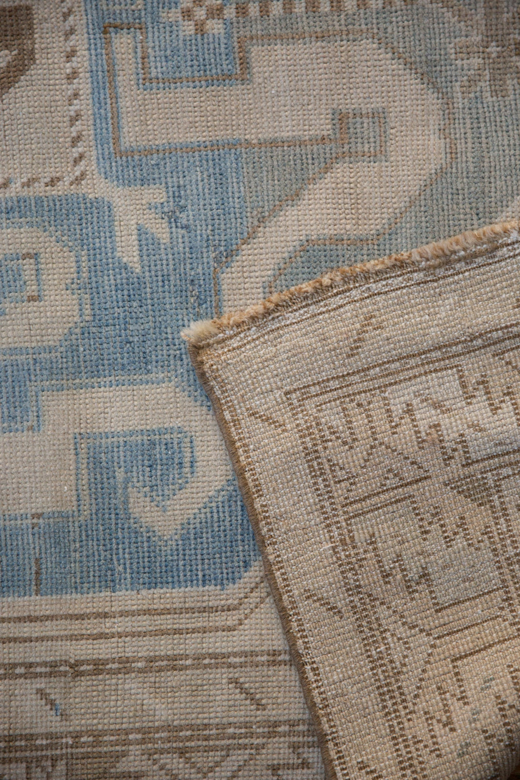 4x10.5 Vintage Distressed Caucasian Rug Runner