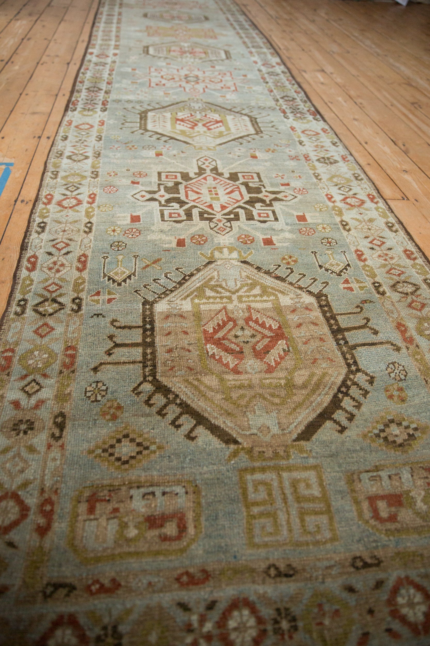 3.5x17 Vintage Distressed Karaja Rug Runner