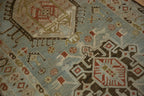 3.5x17 Vintage Distressed Karaja Rug Runner
