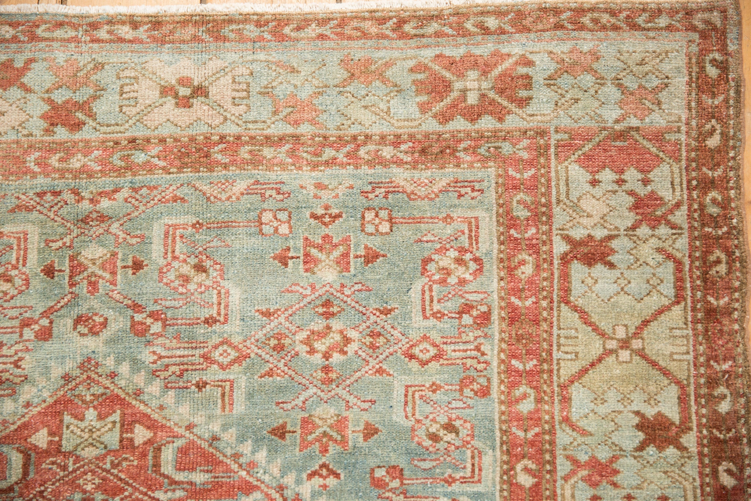 4x6.5 Vintage Distressed Malayer Rug