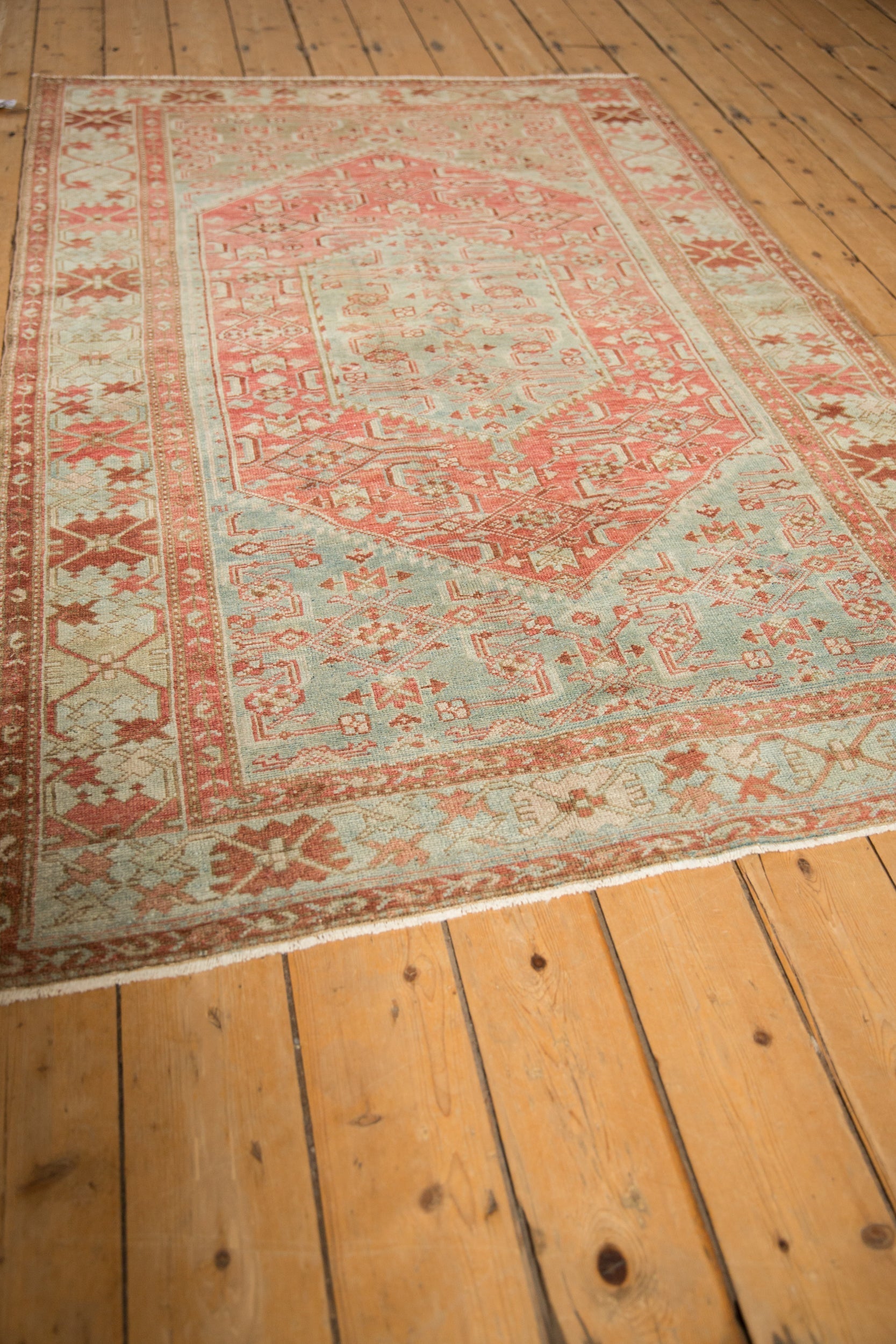 4x6.5 Vintage Distressed Malayer Rug