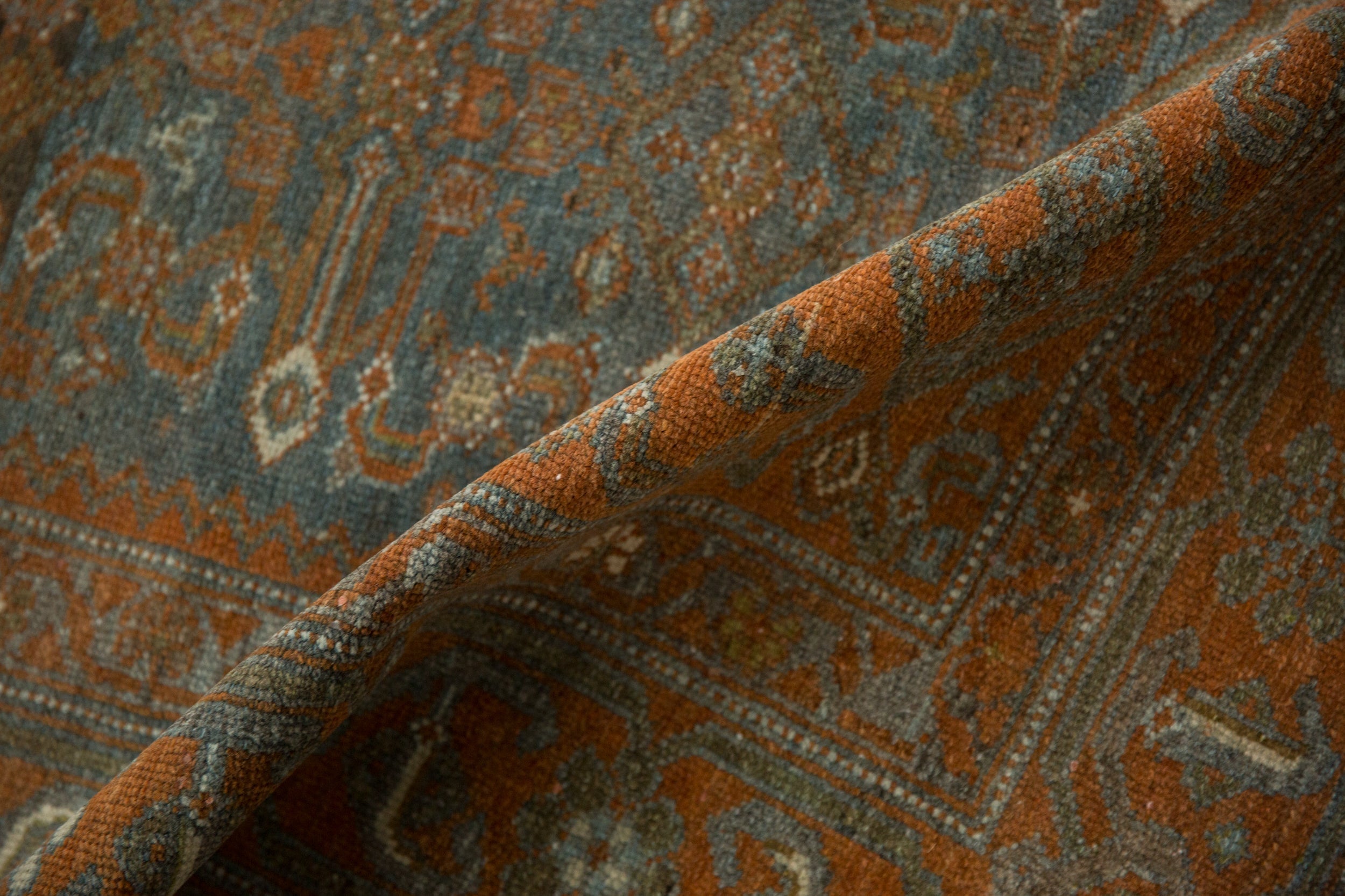 4.5x7.5 Vintage Distressed Malayer Rug