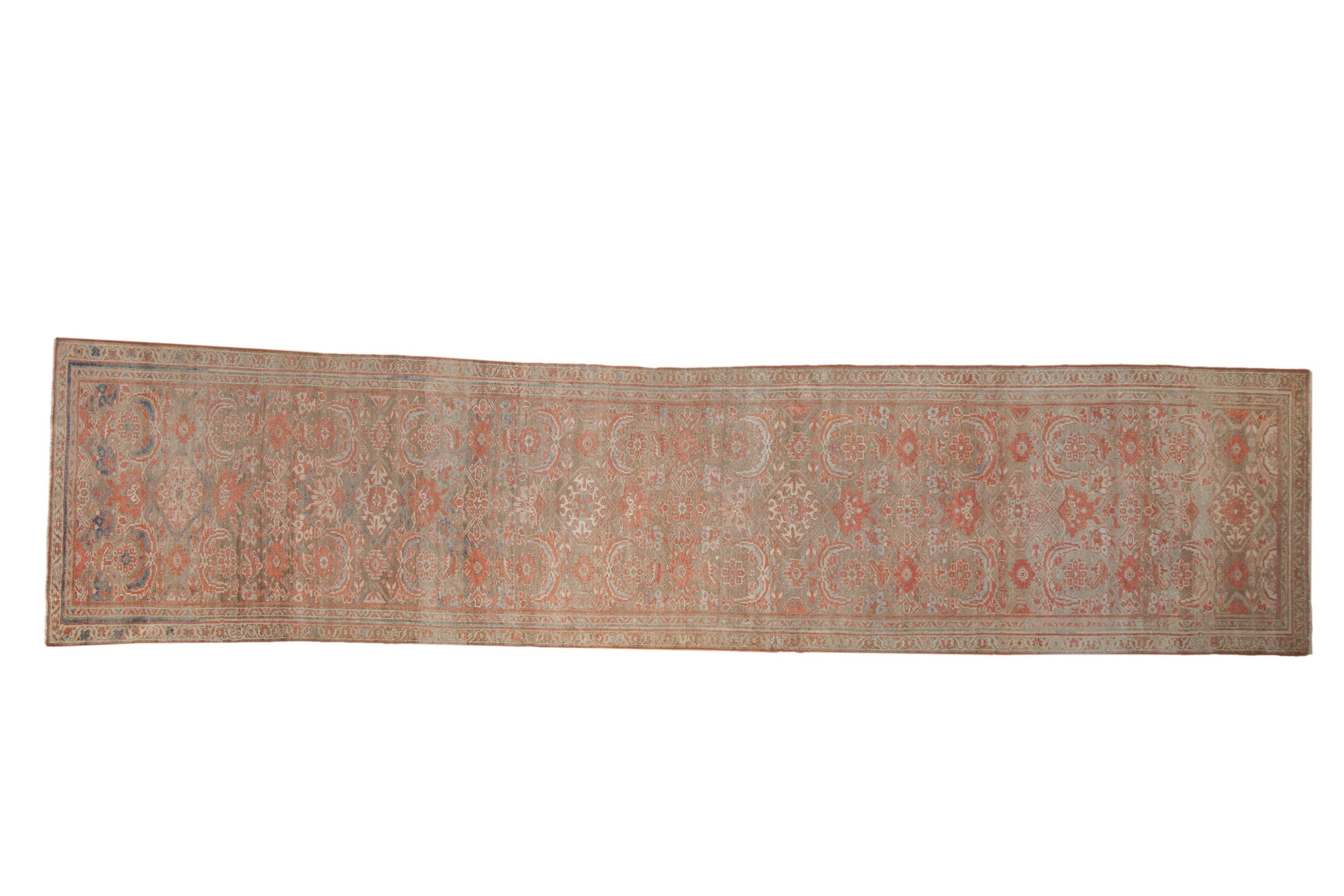 3x13 Vintage Distressed Hamadan Rug Runner