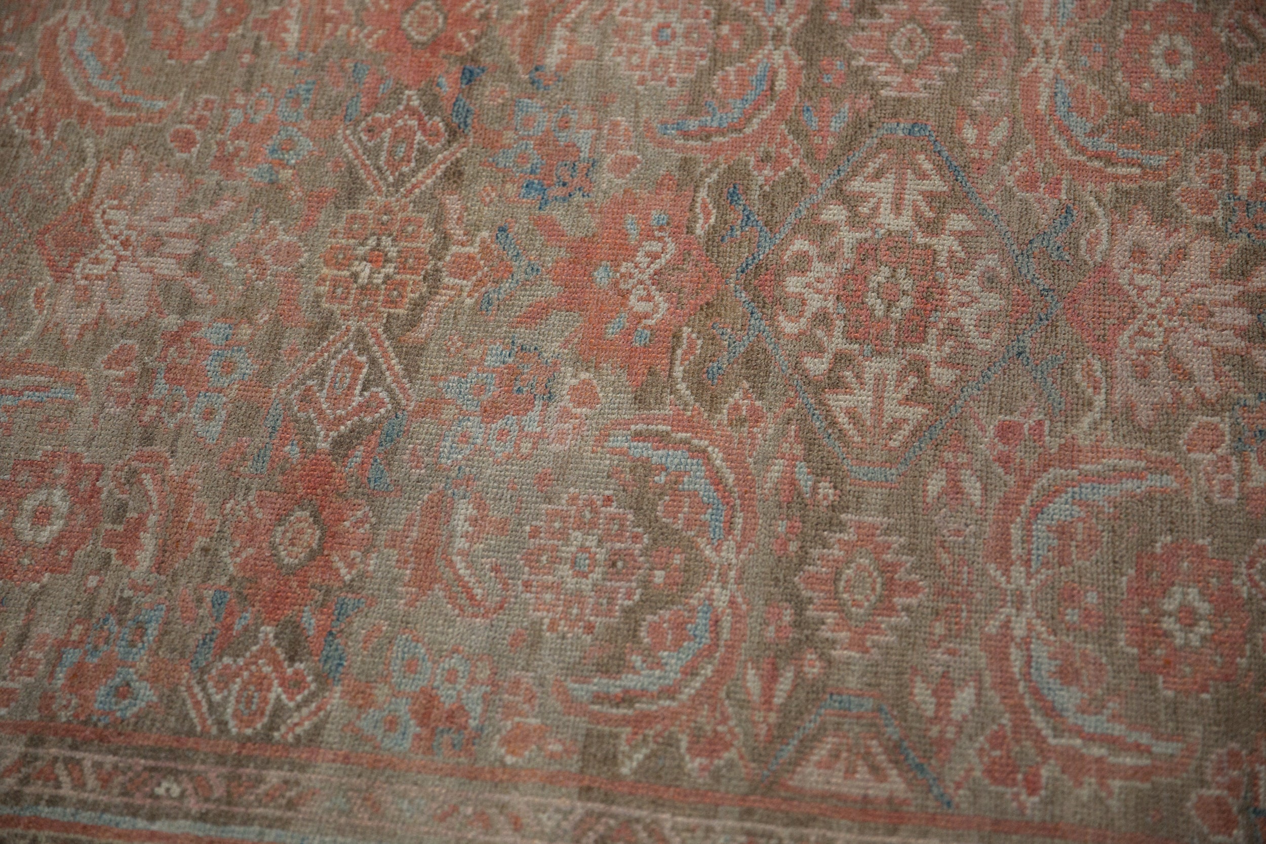 3x13 Vintage Distressed Hamadan Rug Runner