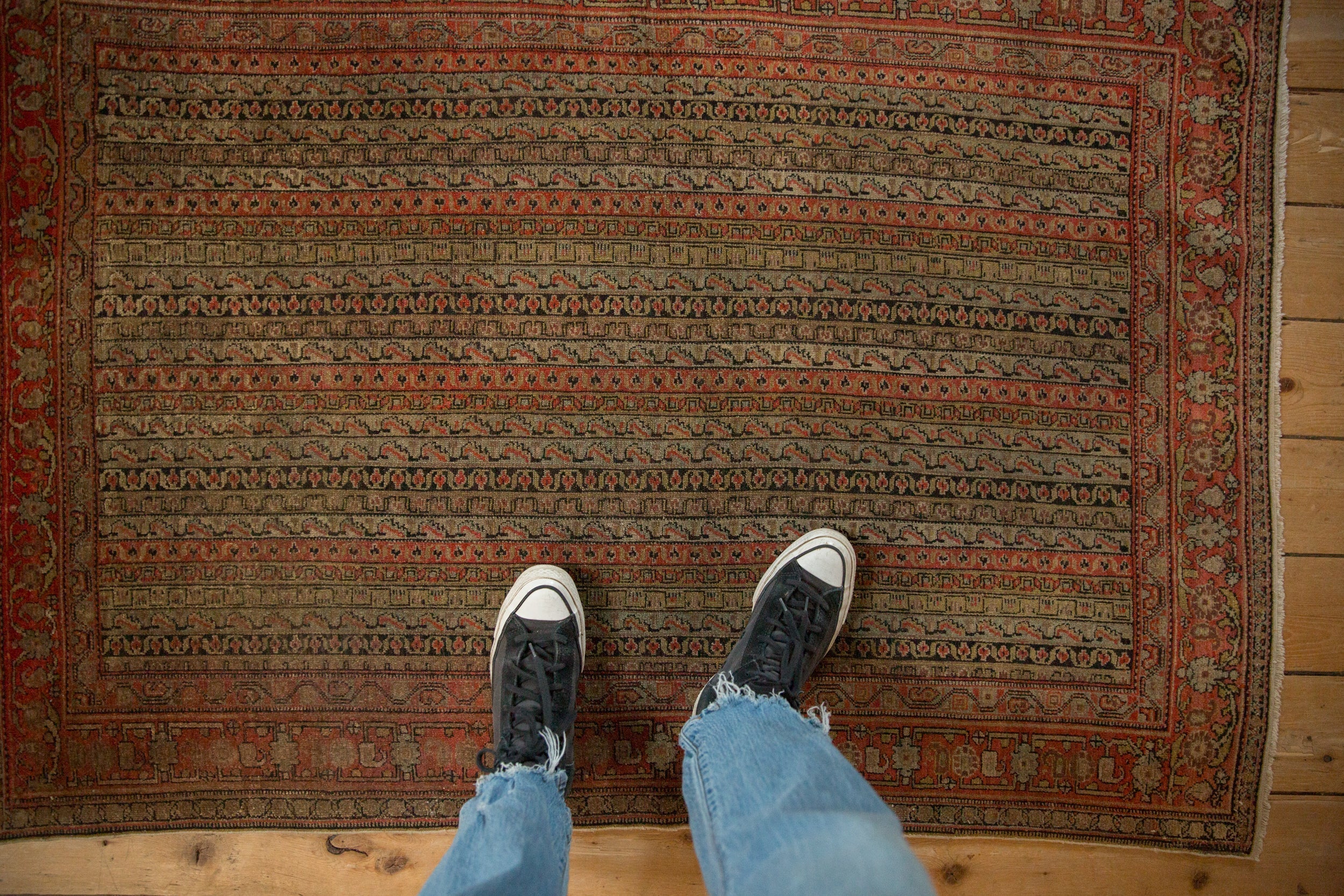 3.5x5 Antique Senneh Rug