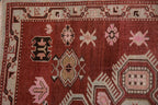 3.5x5.5 Vintage Distressed Caucasian Rug
