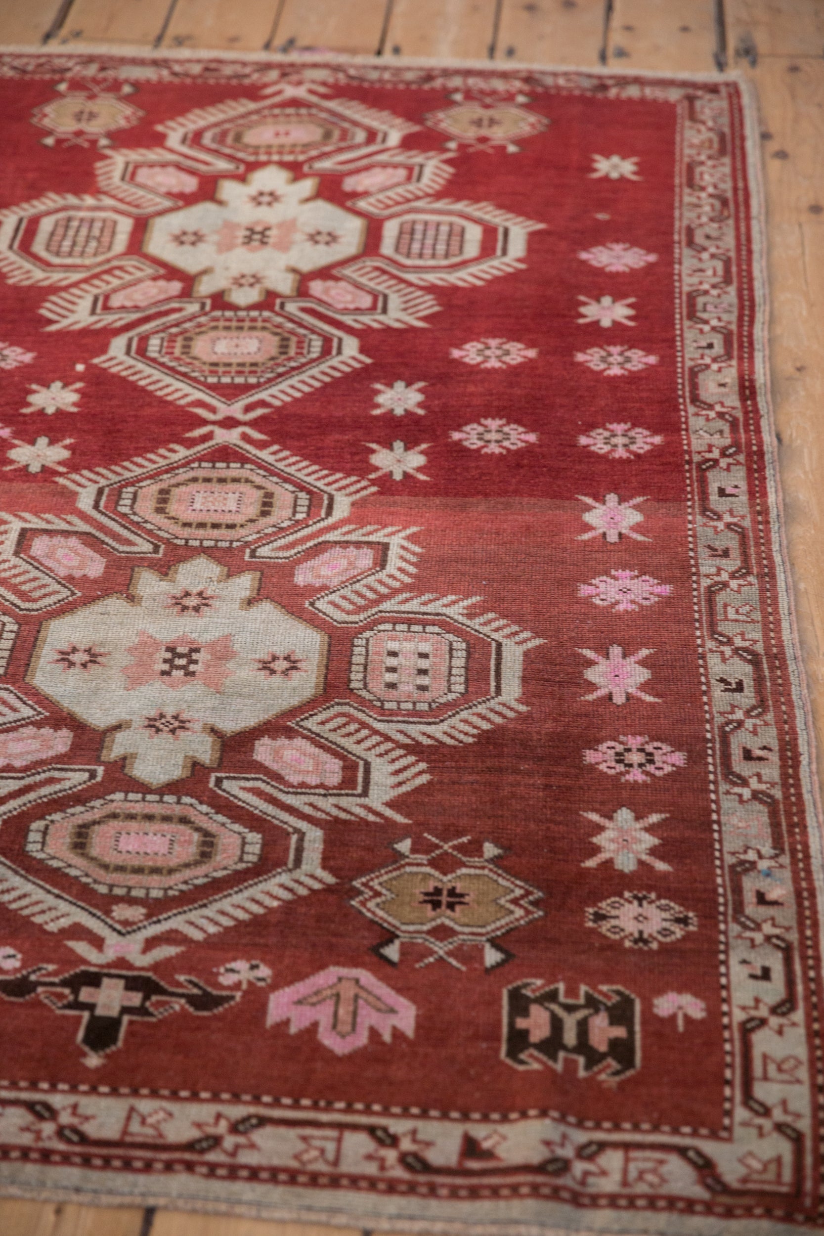 3.5x5.5 Vintage Distressed Caucasian Rug