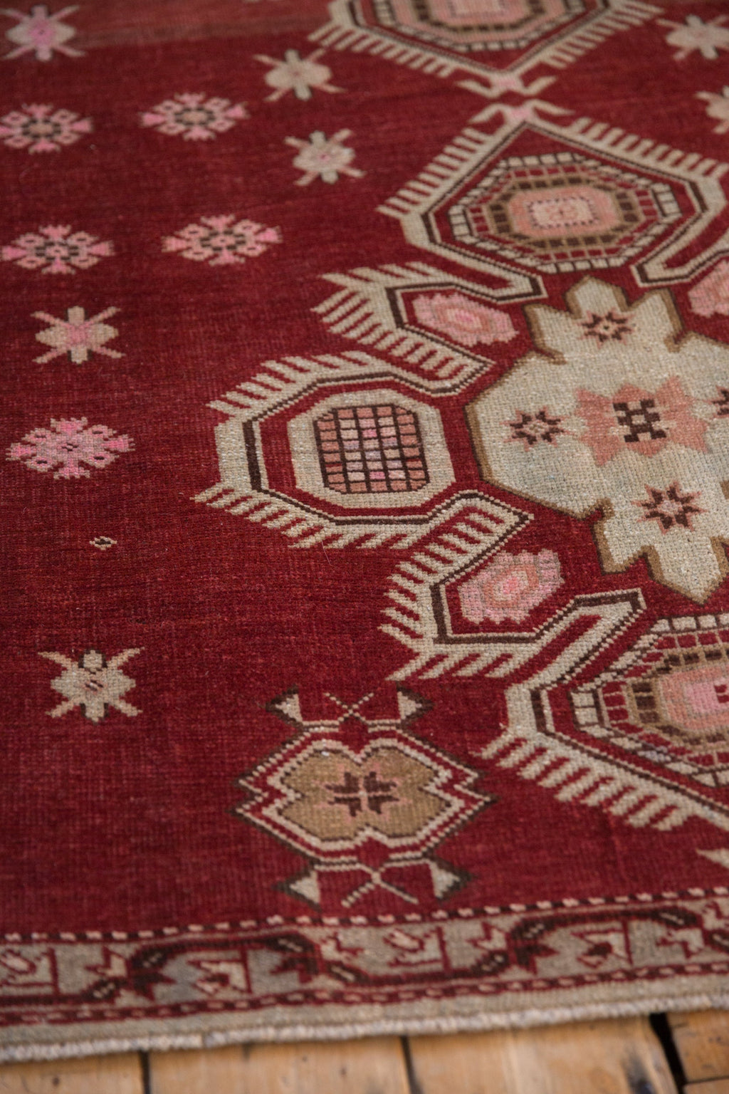 3.5x5.5 Vintage Distressed Caucasian Rug