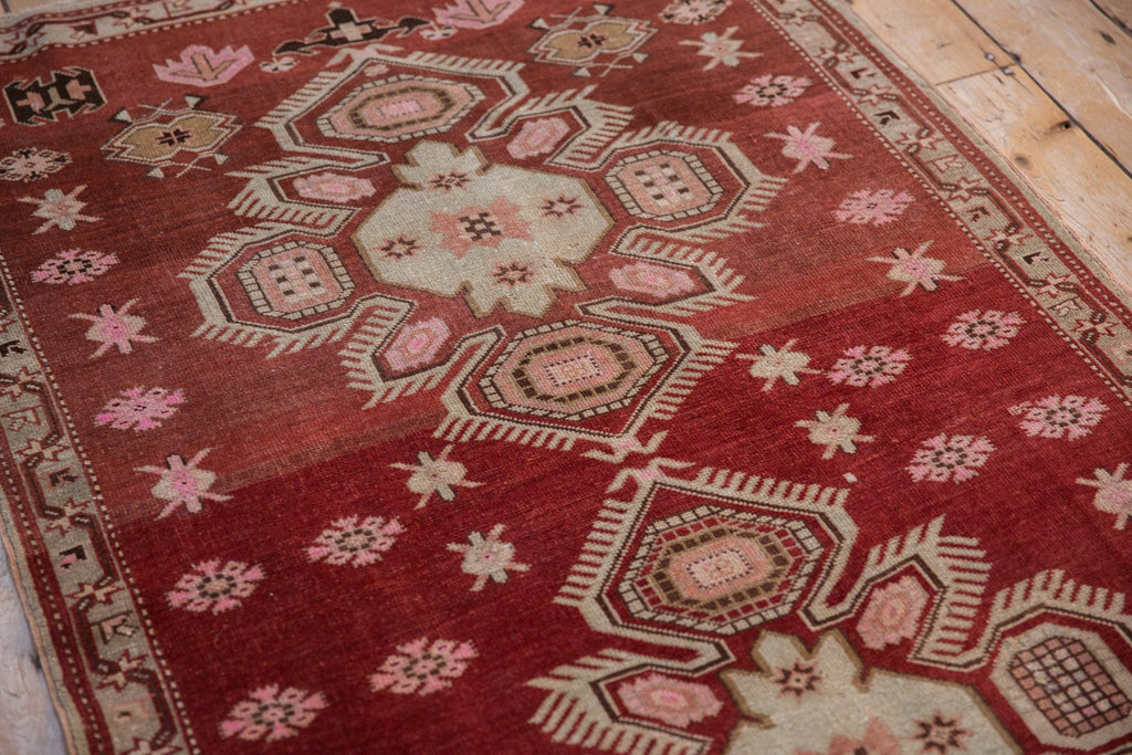 3.5x5.5 Vintage Distressed Caucasian Rug