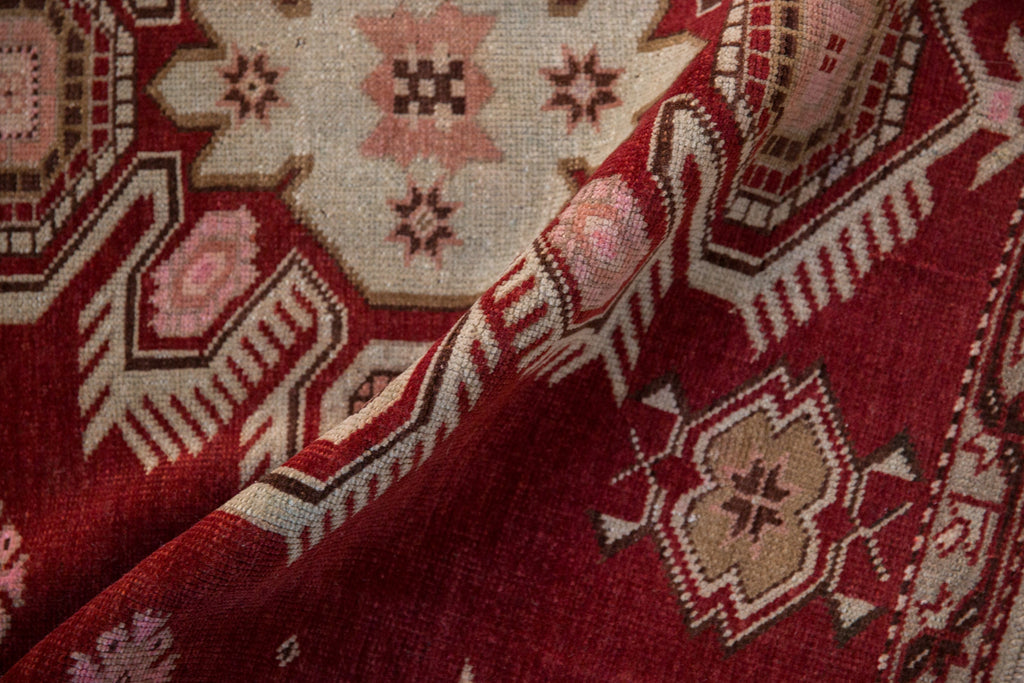 3.5x5.5 Vintage Distressed Caucasian Rug