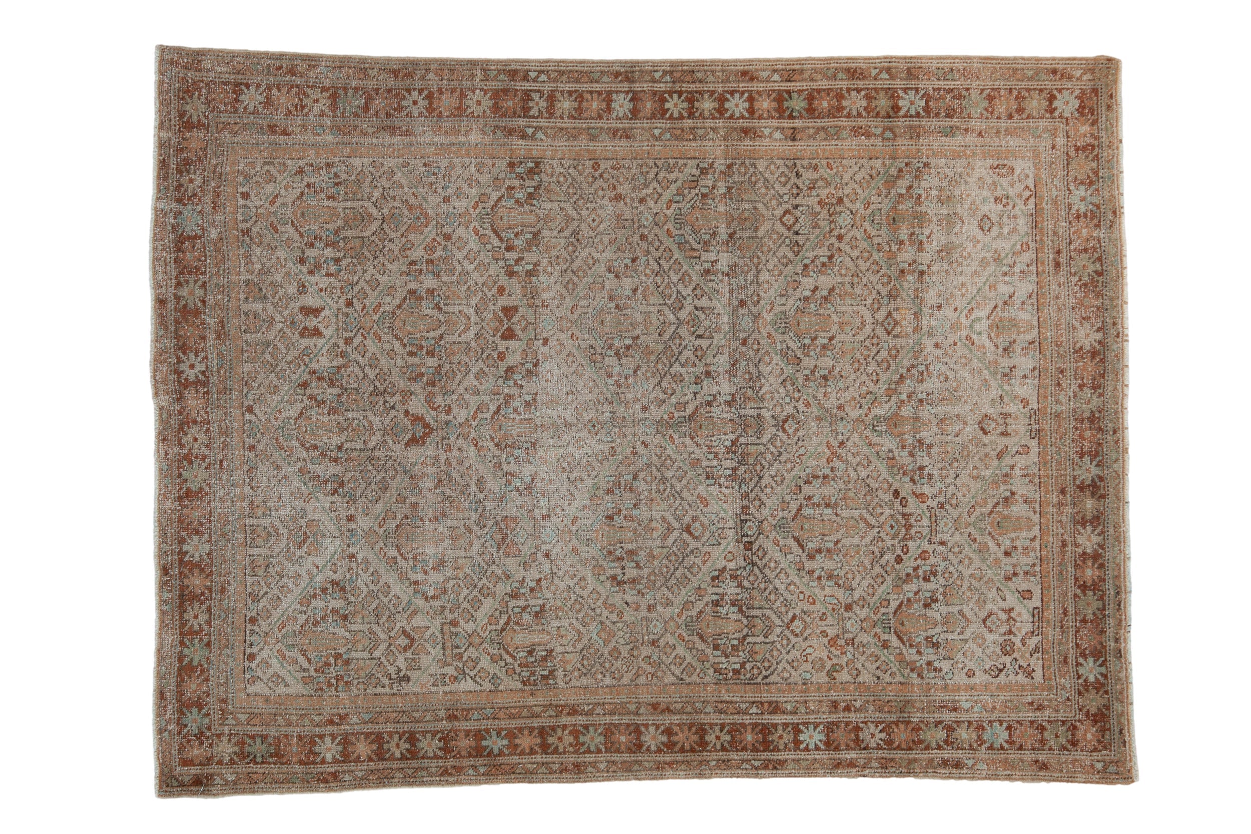 4x5.5 Vintage Distressed Mahal Rug
