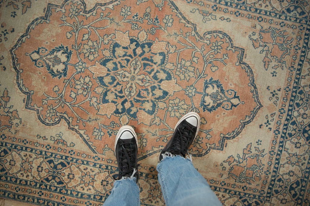 4.5x6 Vintage Distressed Tabriz Rug