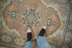 4.5x6 Vintage Distressed Tabriz Rug