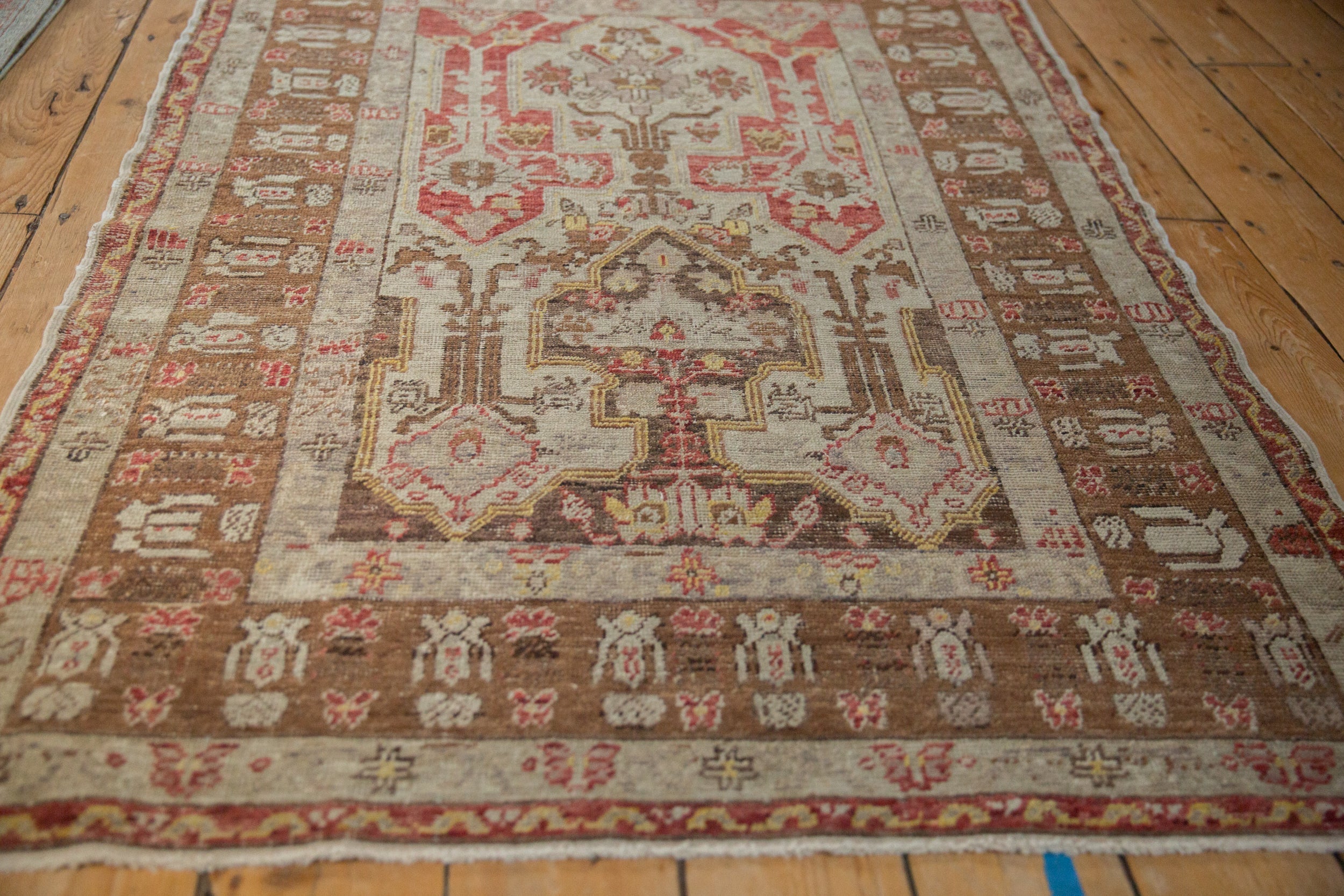 3.5x5 Vintage Distressed Anatolian Rug