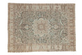 4.5x6 Vintage Distressed Tabriz Rug