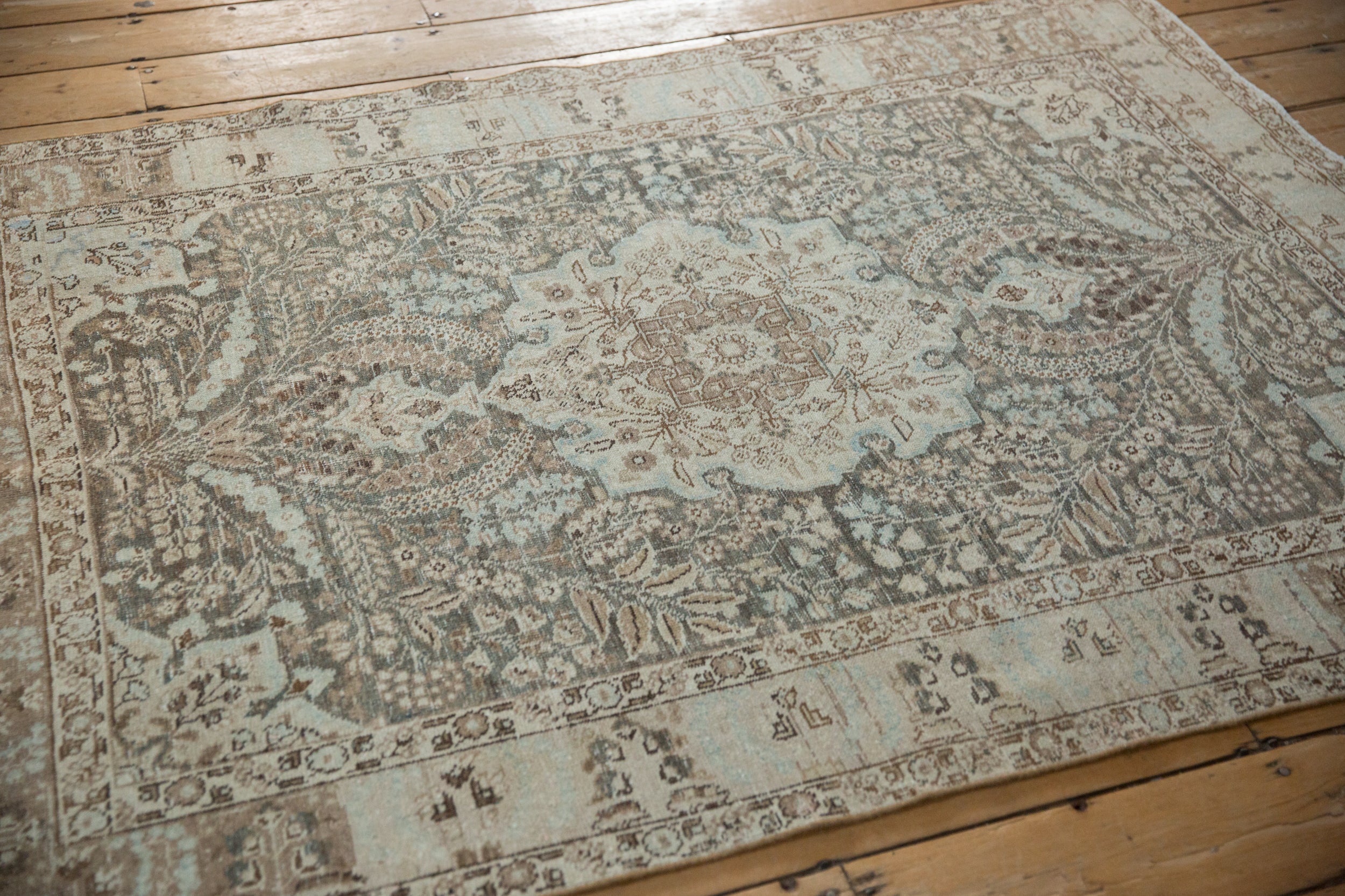 4.5x6 Vintage Distressed Tabriz Rug