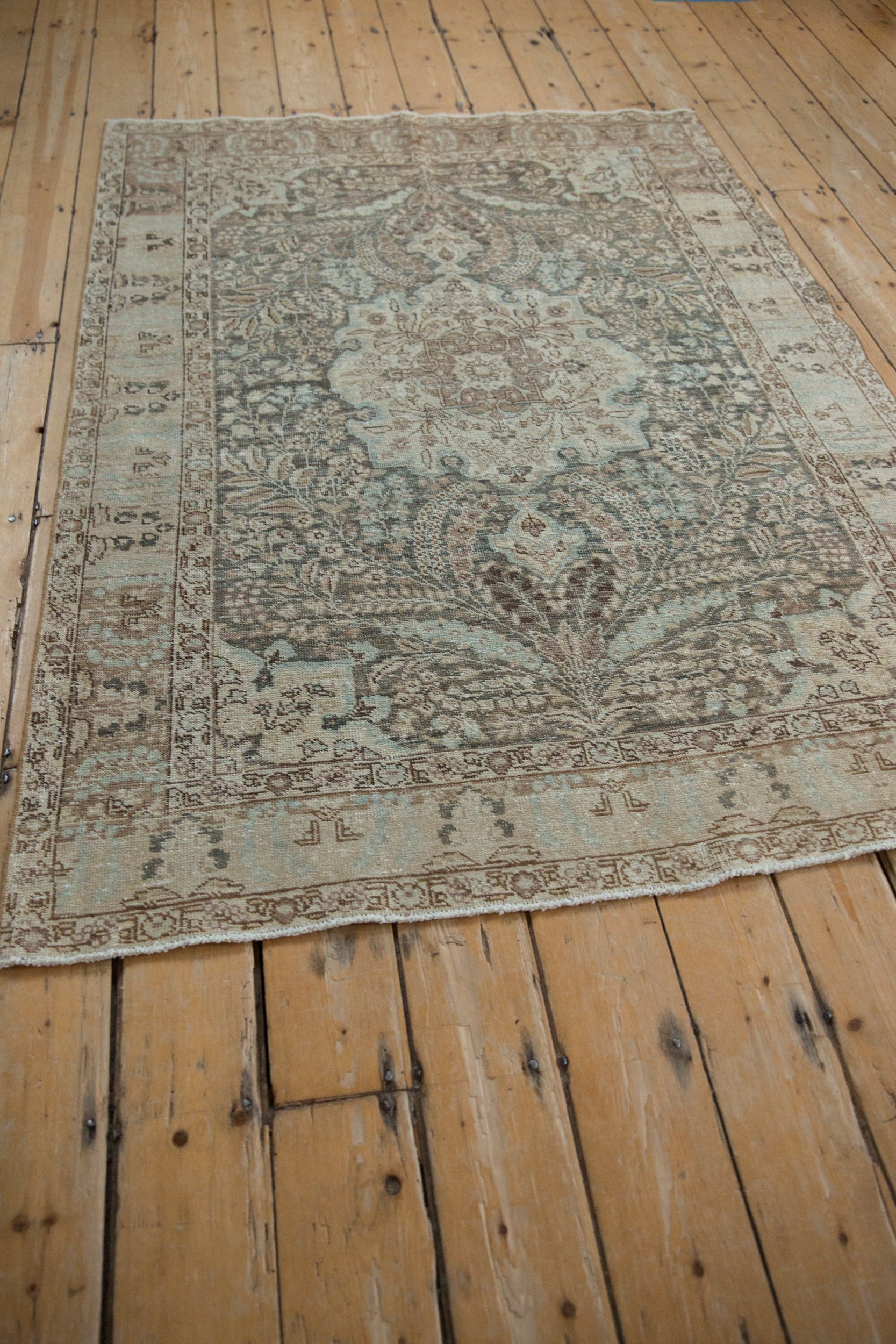4.5x6 Vintage Distressed Tabriz Rug