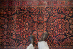 4x6.5 Antique Mohajeran Sarouk Rug