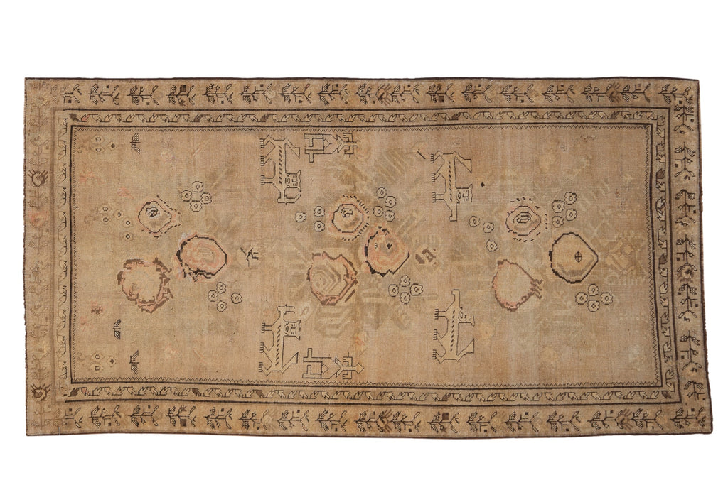 3.5x6.5 Antique Distressed Karabagh Rug