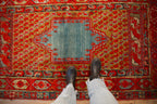 4x6.5 Antique Anatolian Rug