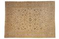 8.5x11.5 Vintage Distressed Kashan Carpet