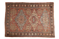 7x10 Antique Caucasian Soumac Carpet