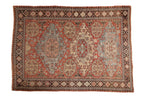 7x10 Antique Caucasian Soumac Carpet