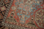 7x10 Antique Caucasian Soumac Carpet