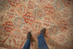 7x10 Vintage Distressed Bakhtiari Carpet
