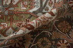 8x11.5 Vintage Distressed Ahar Carpet