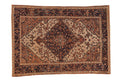 4.5x6.5 Vintage Distressed Malayer Rug