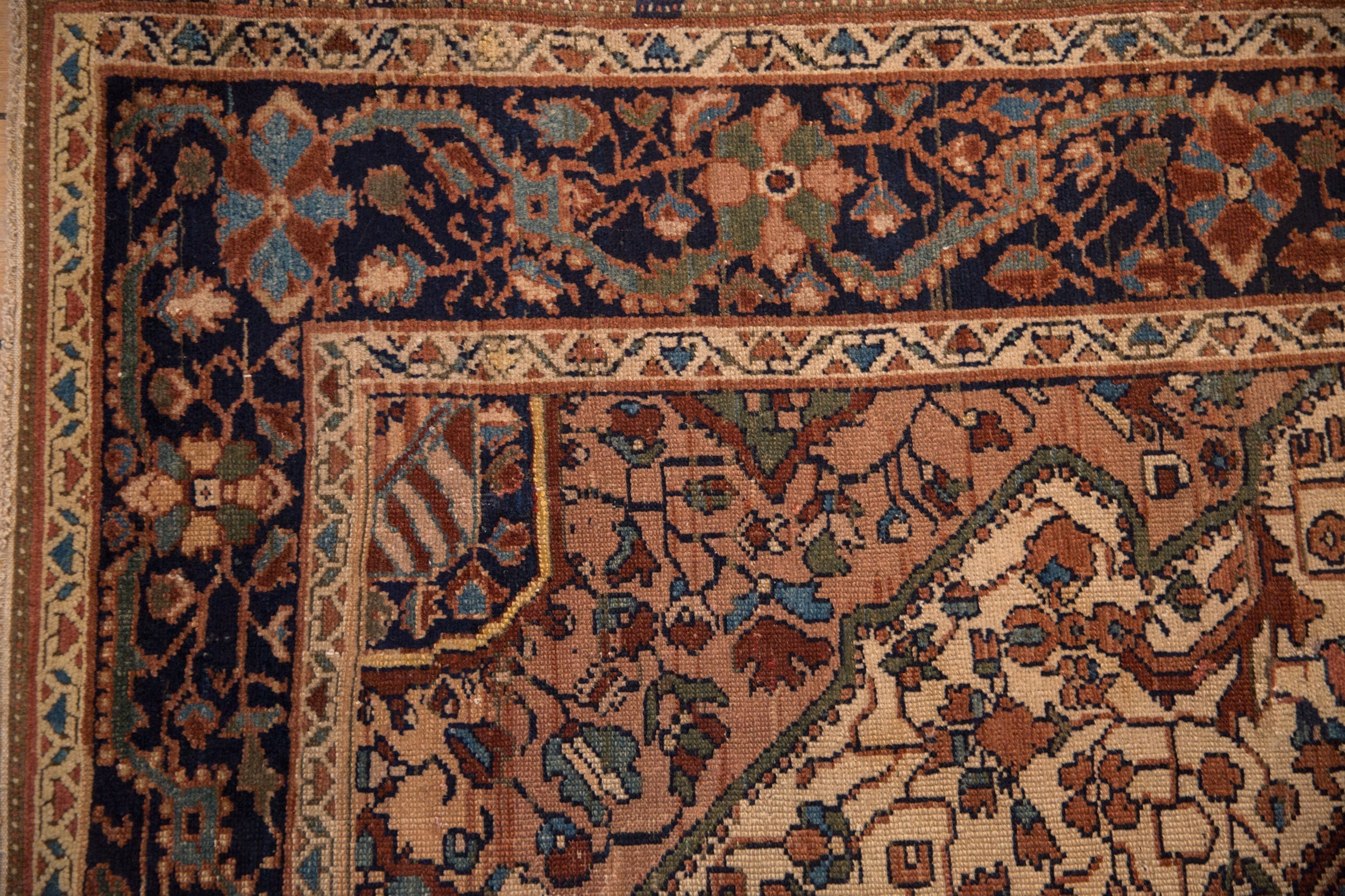 4.5x6.5 Vintage Distressed Malayer Rug