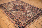 4.5x6.5 Vintage Distressed Malayer Rug