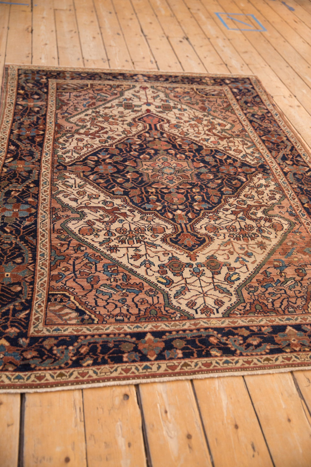 4.5x6.5 Vintage Distressed Malayer Rug