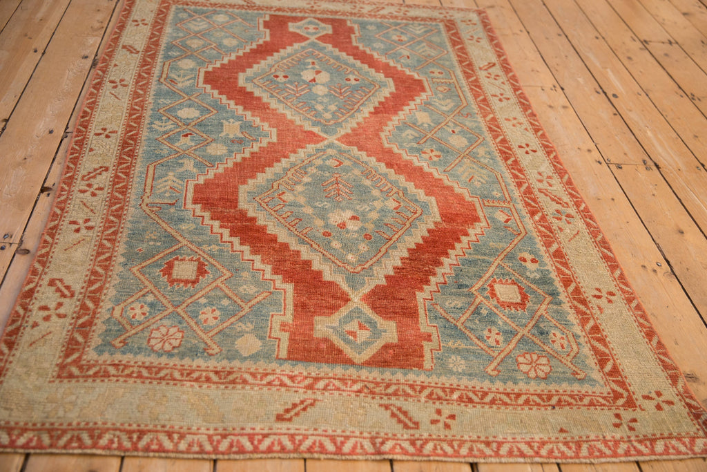 4x6.5 Vintage Distressed Karabagh Rug