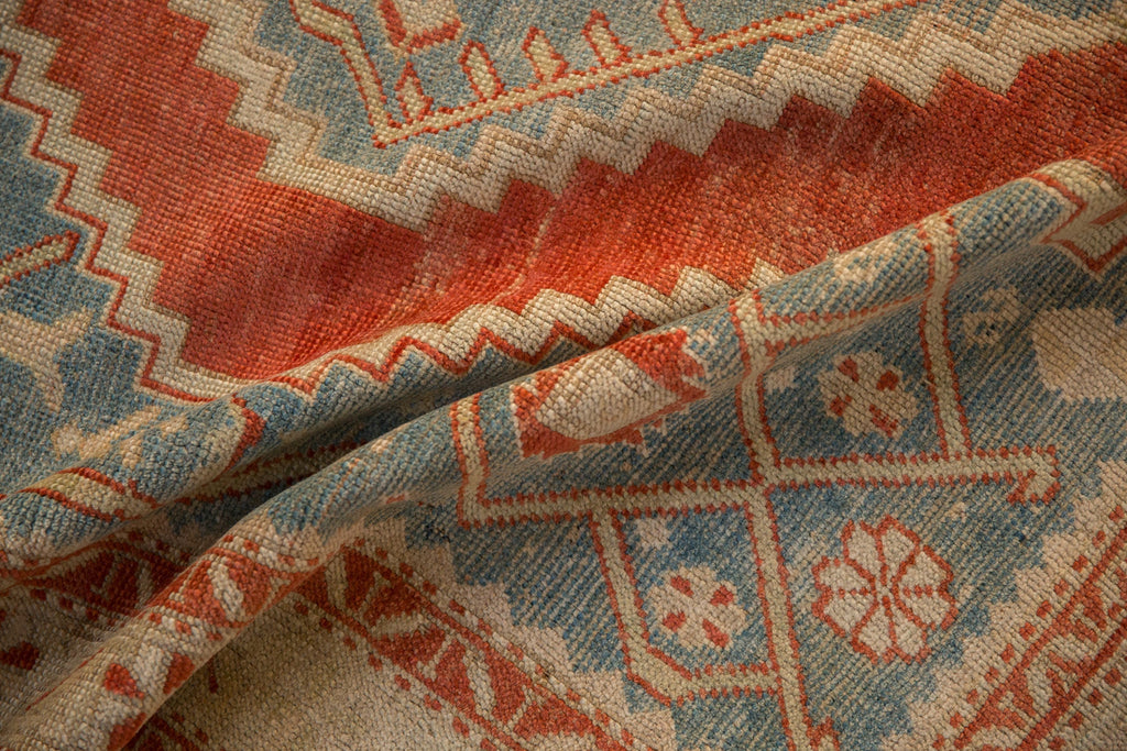 4x6.5 Vintage Distressed Karabagh Rug