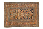 4.5x6 Antique Fine Tabriz Rug
