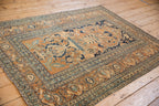 4.5x6 Antique Fine Tabriz Rug