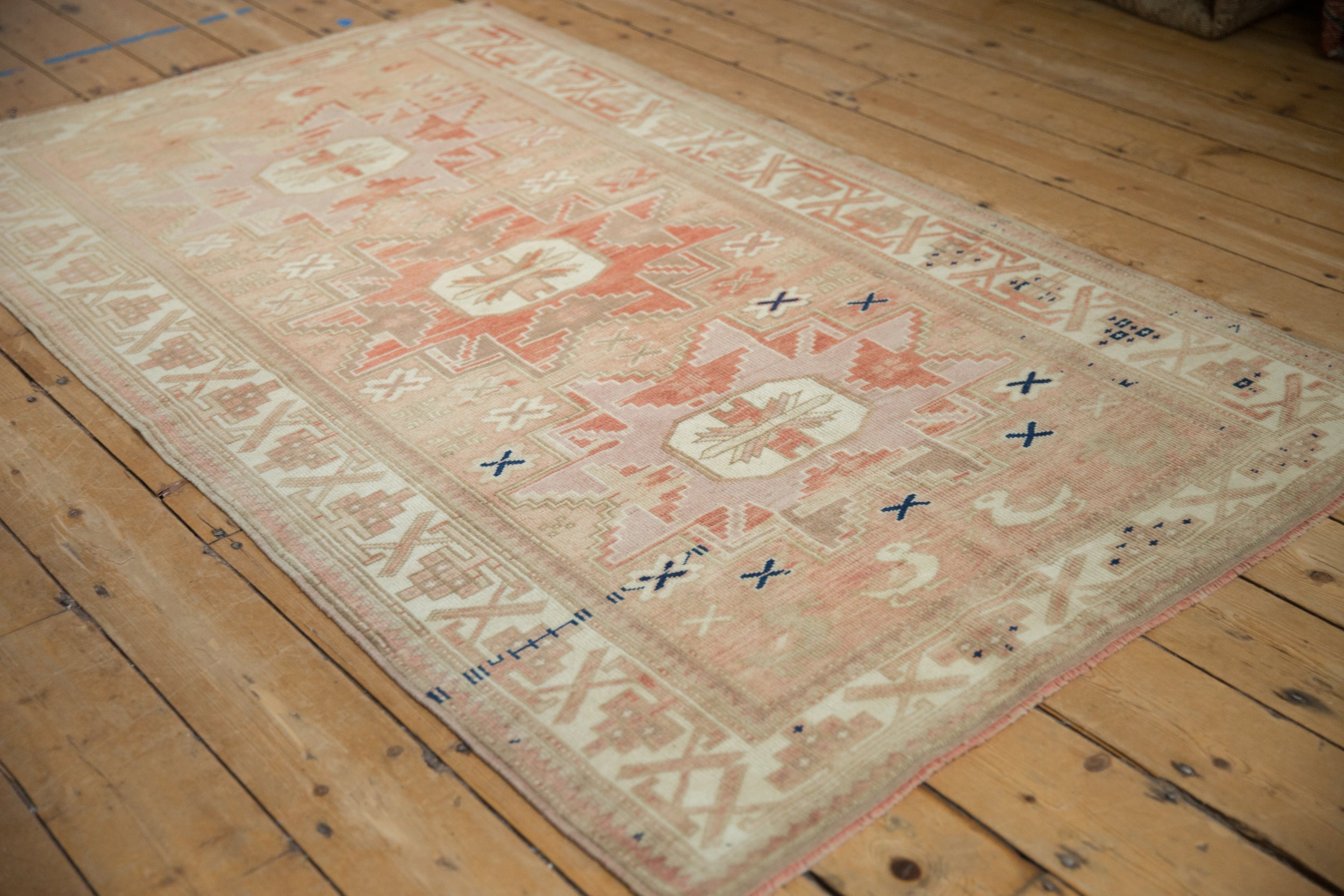 3.5x6.5 Vintage Distressed Anatolian Rug