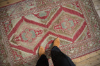 3.5x5.5 Vintage Distressed Caucasian Rug