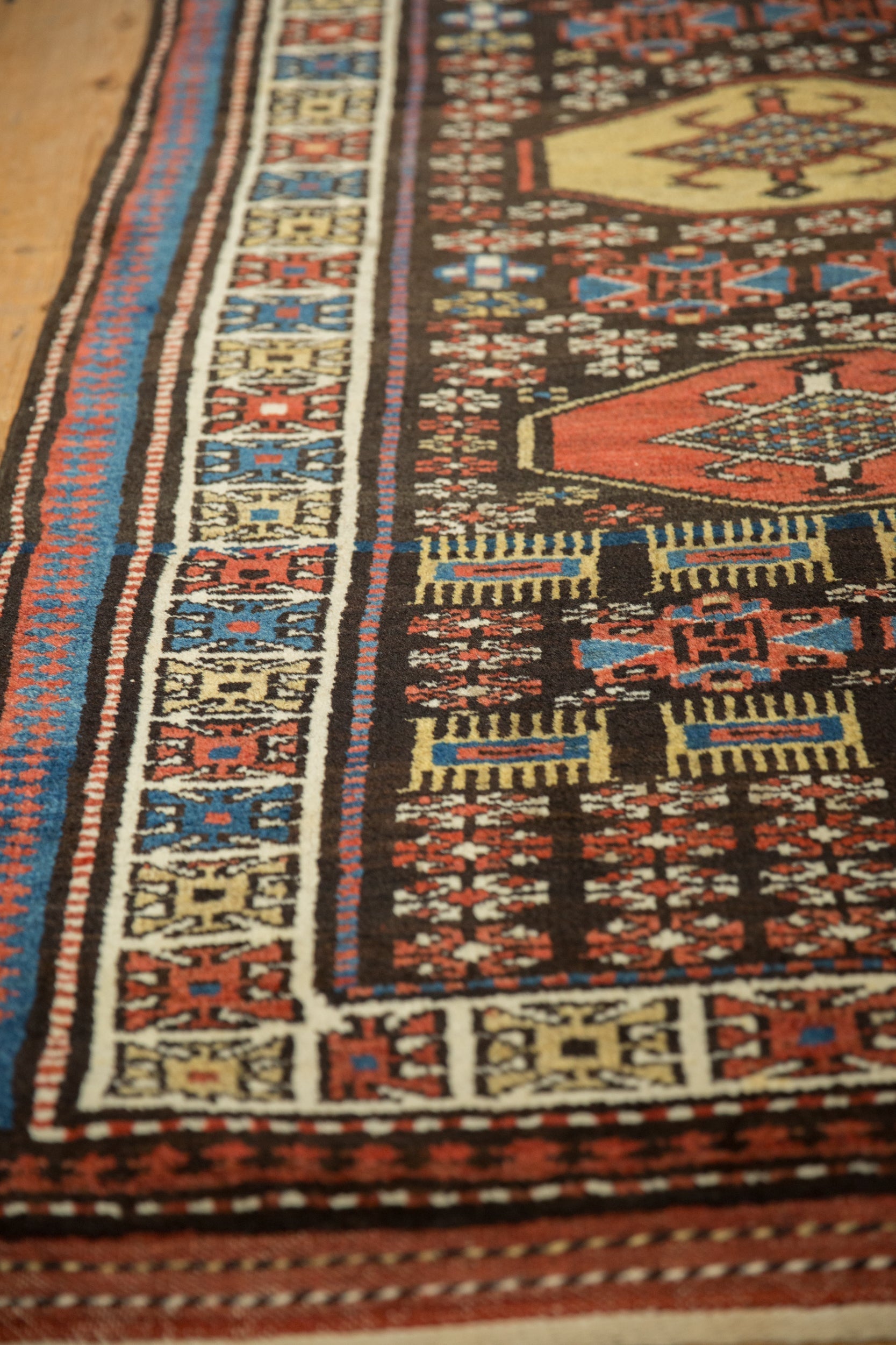 3.5x12.5 Vintage Kurdish Rug Runner