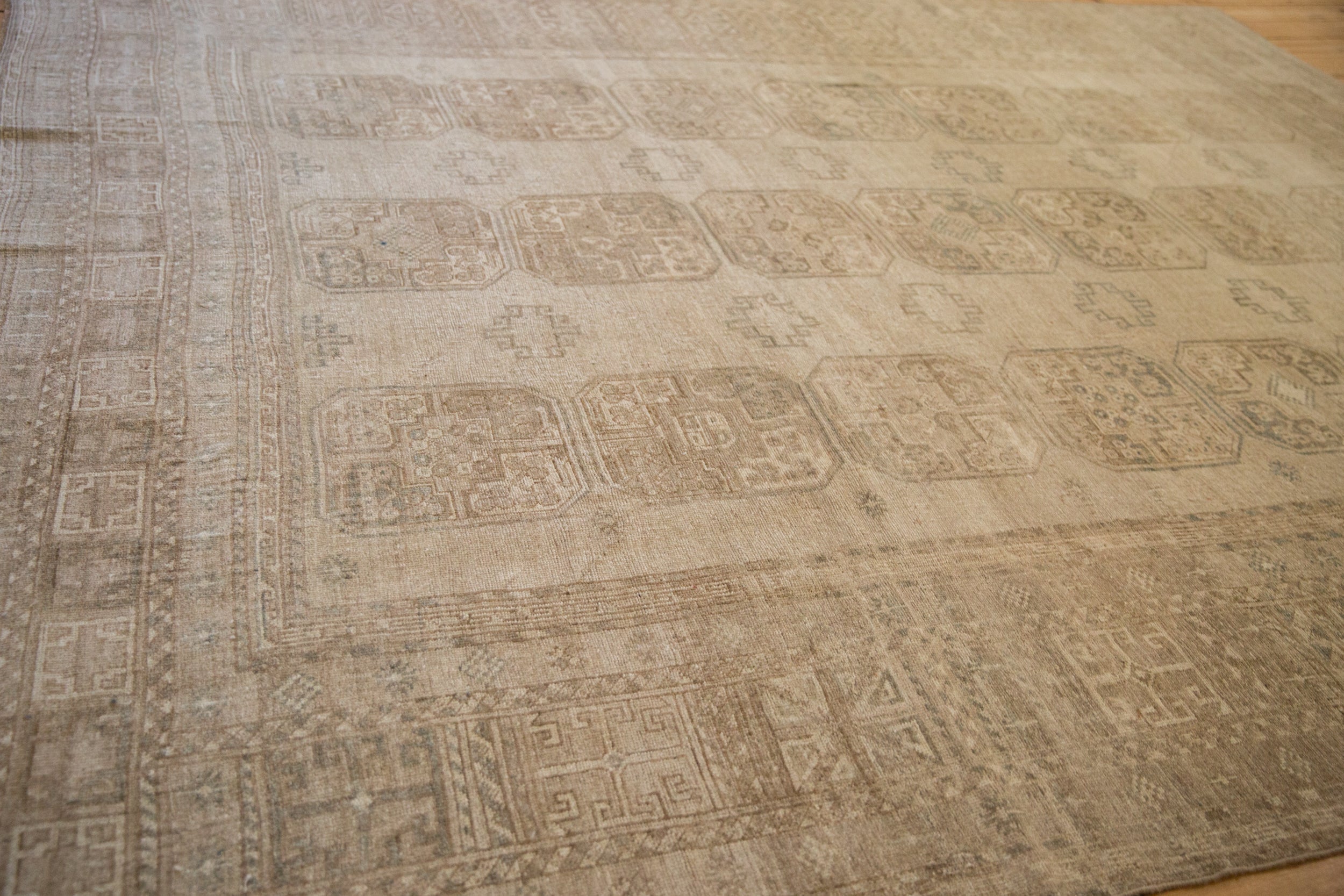 8.5x10.5 Vintage Distressed Ersari Carpet
