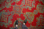 11.5x13.5 Vintage Oushak Carpet