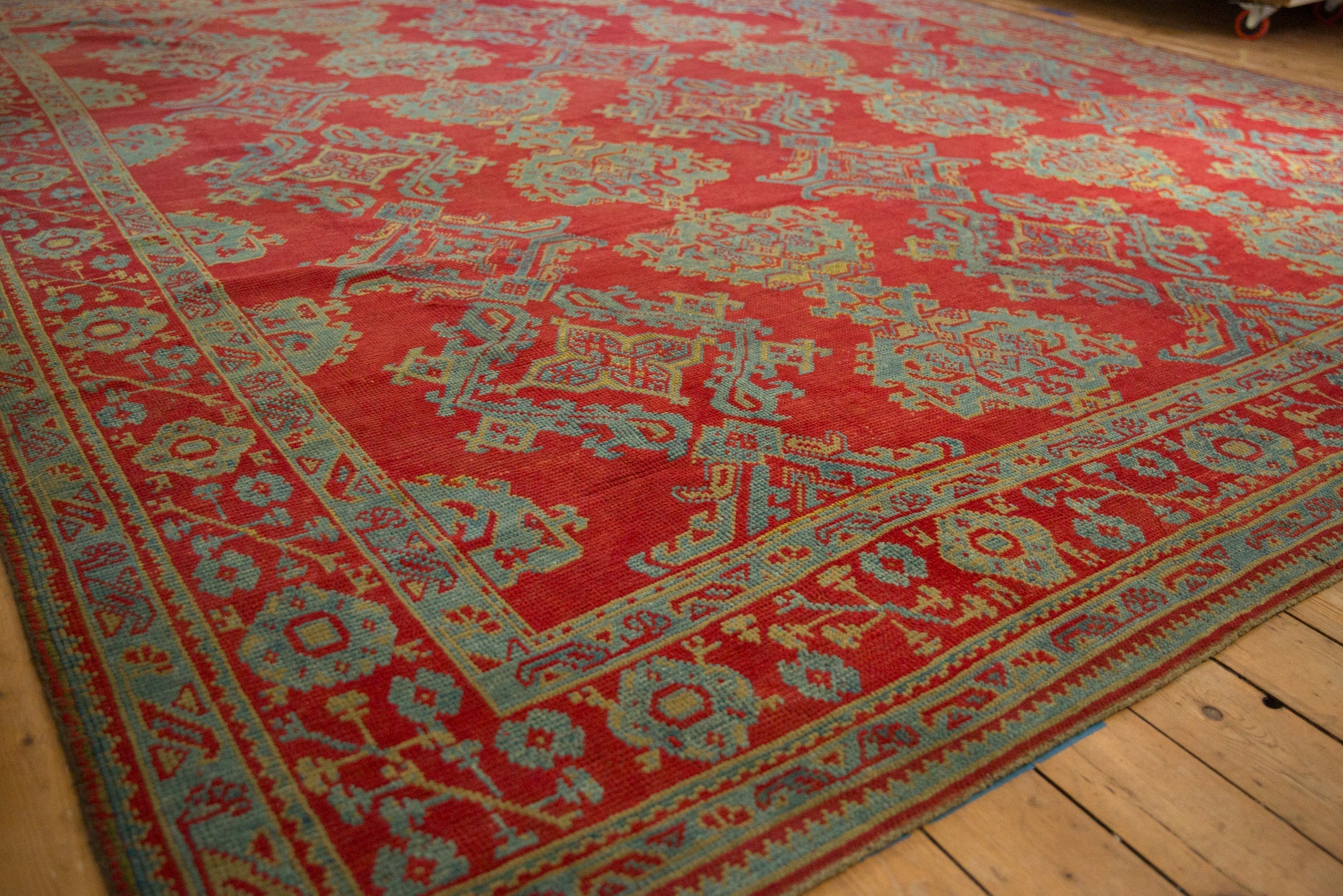 11.5x13.5 Vintage Oushak Carpet