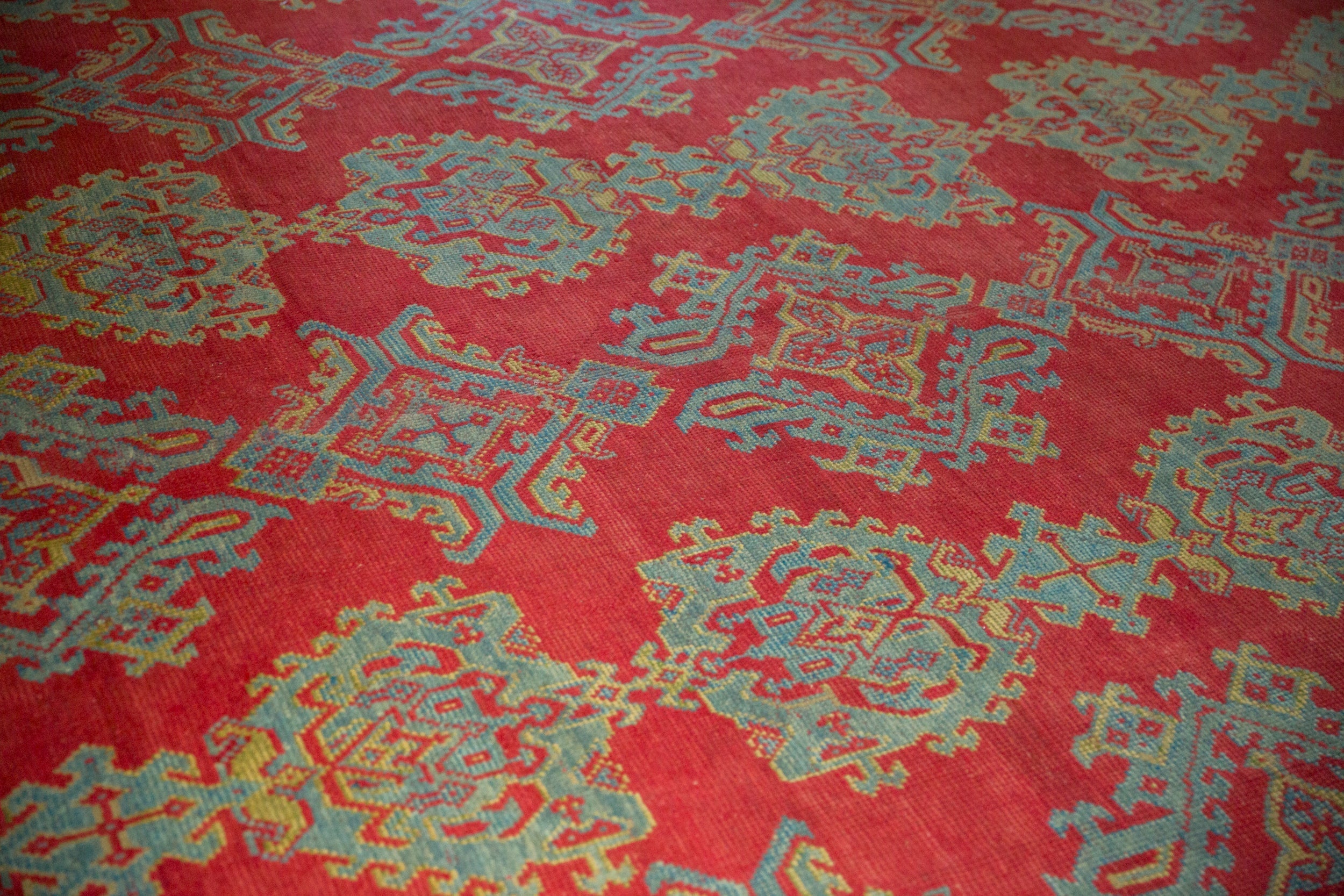 11.5x13.5 Vintage Oushak Carpet